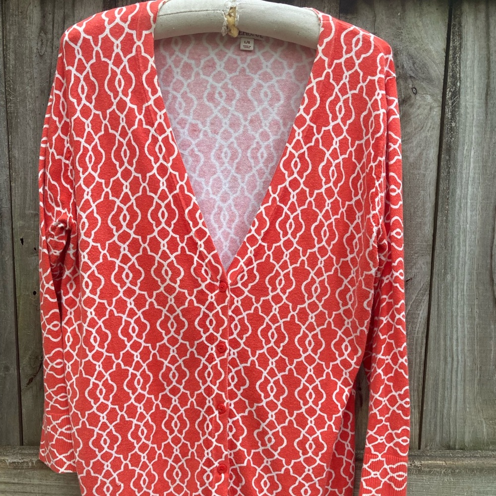 Merona cotton blend orange cardigan